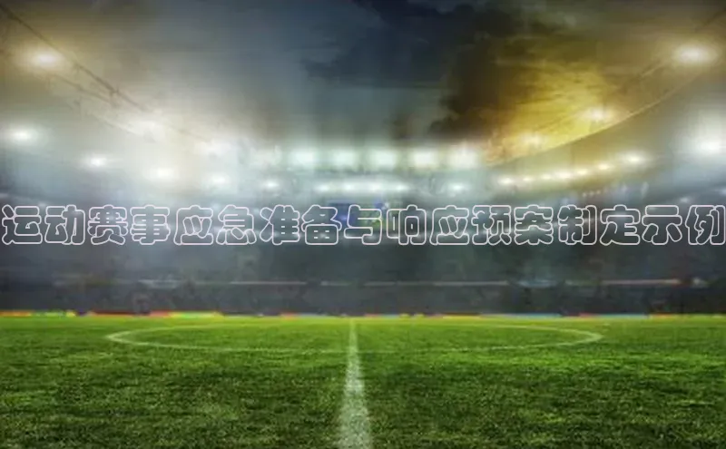 运动赛事应急准备与响应预案制定示例